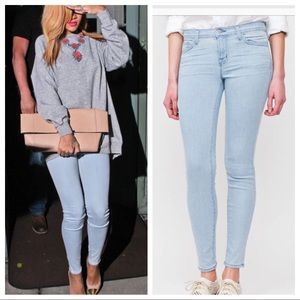 J BRAND Light Denim Midrise Skinny Jeans 29